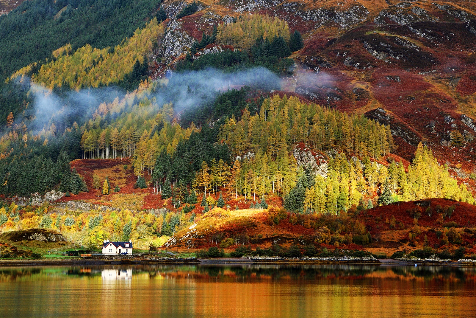 Autumn colours in Highlands, Scotland