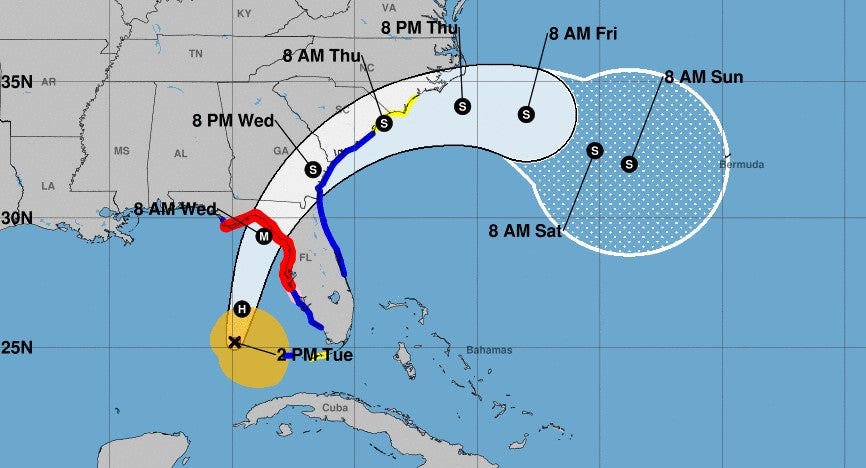 IDALIA-TRACK-NHC