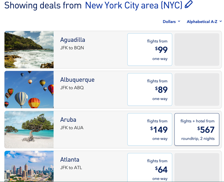 jetblue one day sale