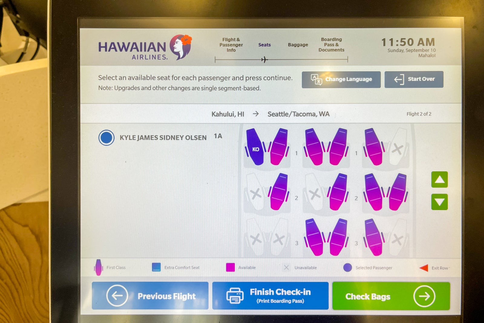 Review of Hawaiian Airlines' domestic first class - The Points Guy