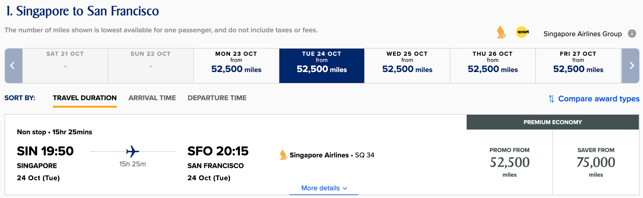 Singapore KrisFlyer Spontaneous Escapes promo awards - The Points Guy