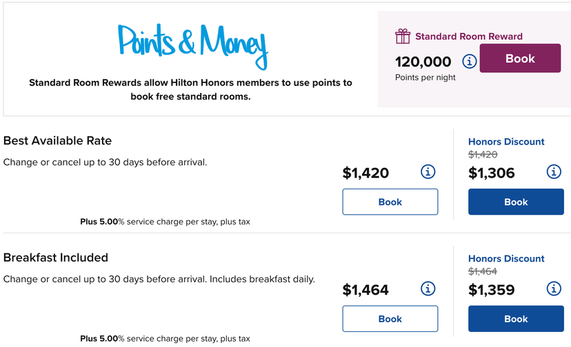 Buy Hilton Honors points with 100 bonus to make your stay cheaper