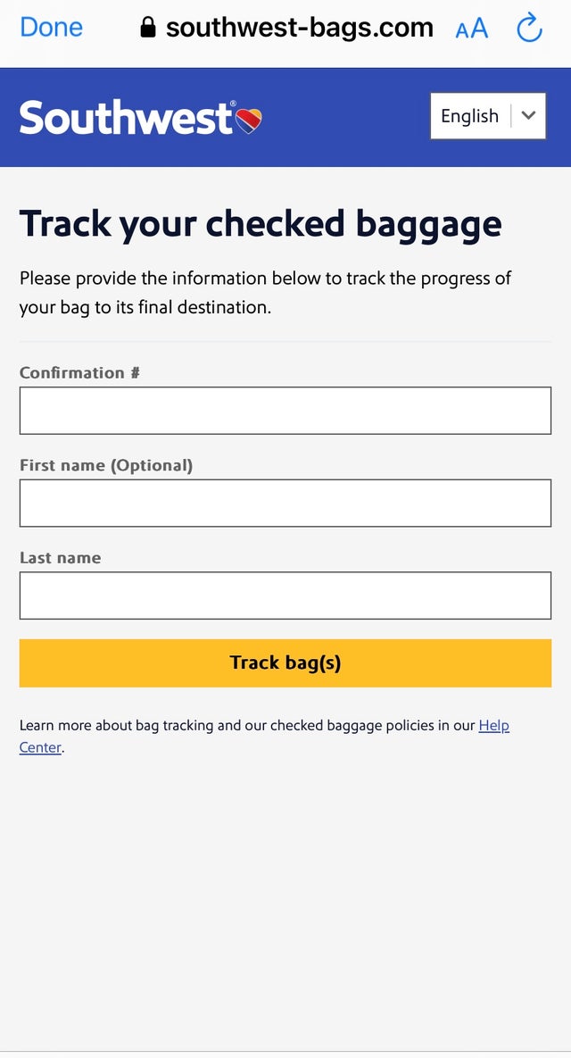 Southwest baggage tracking tool is officially launched in the app The Points Guy