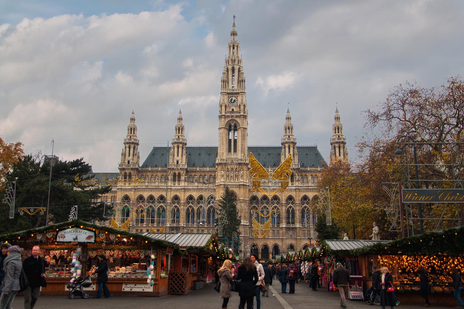 Rathaus Christmas Market in Vienna Austria Sebastian Condrea