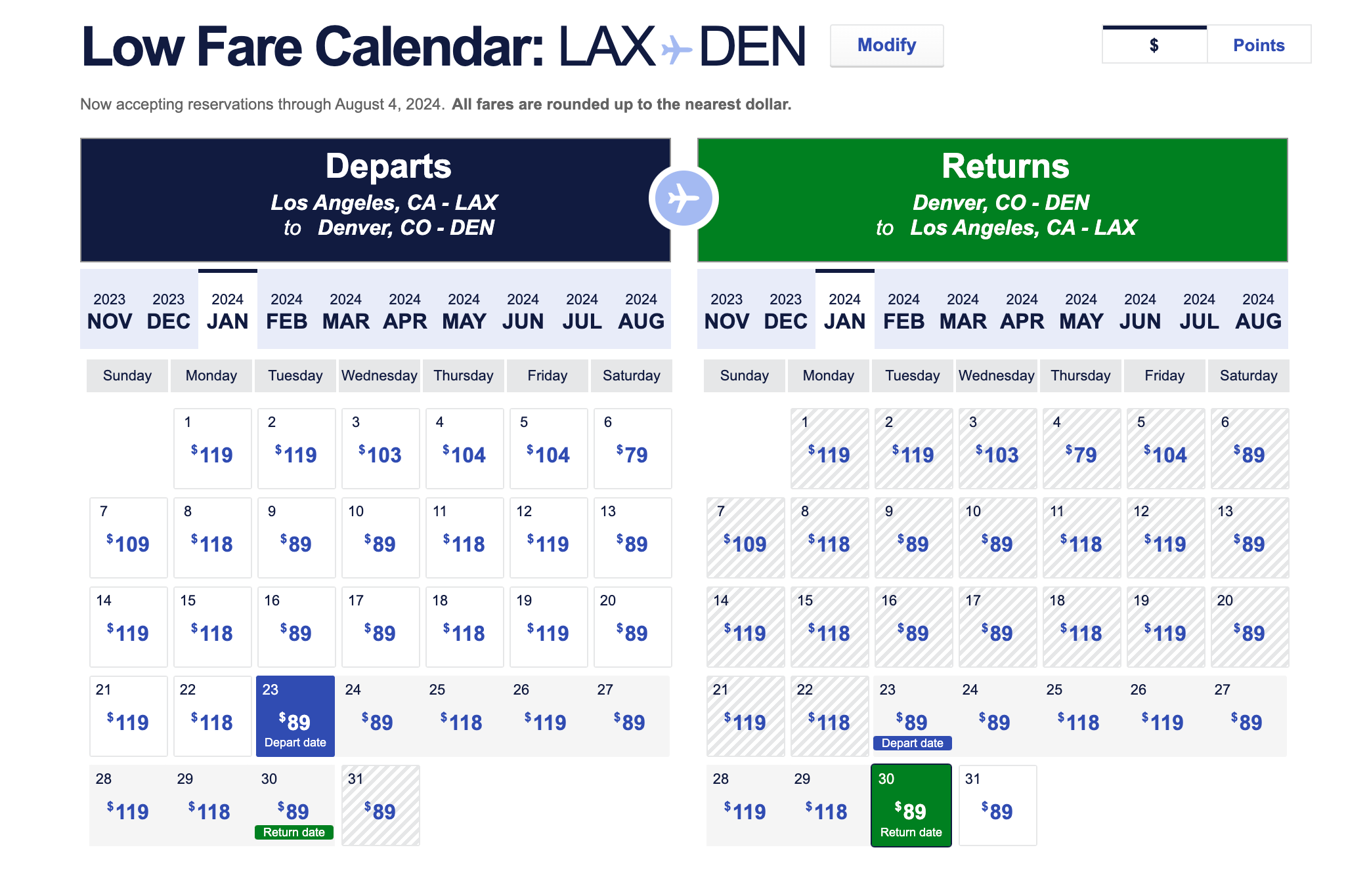 Southwest Offering One Way Flights As Low As 39 For Travel Through May   Screenshot 2023 11 01 At 7.58.22 AM 