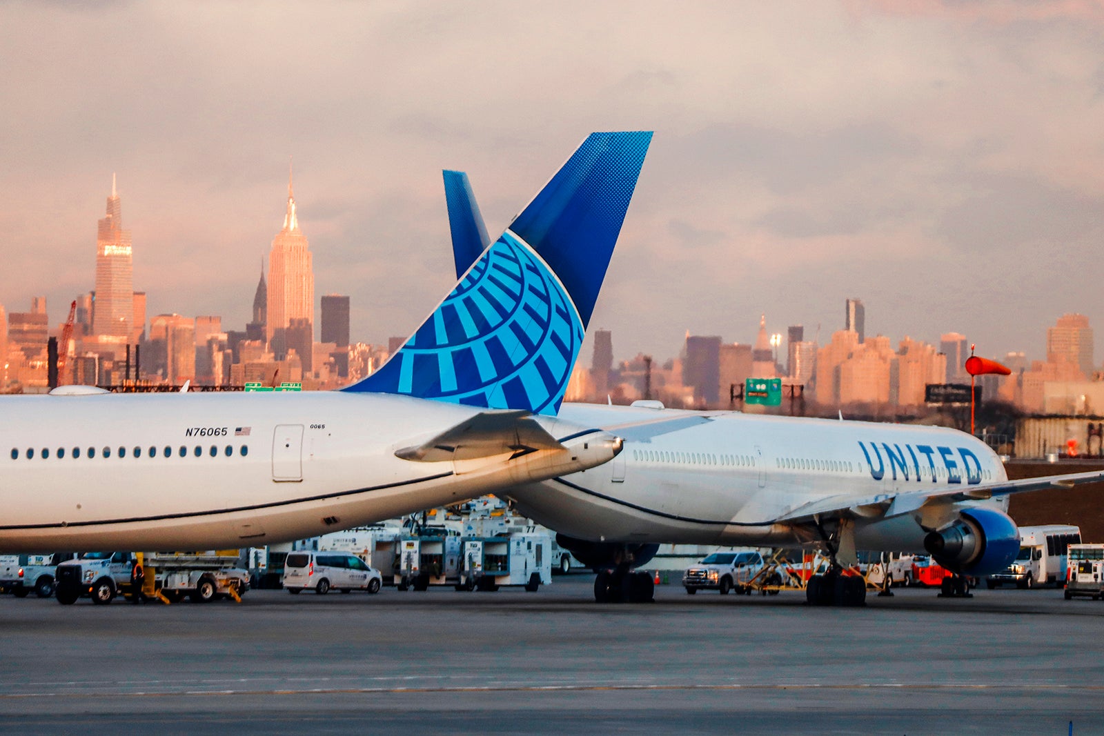 United Airlines Airplanes at Newark Liberty Airport in New Jersey