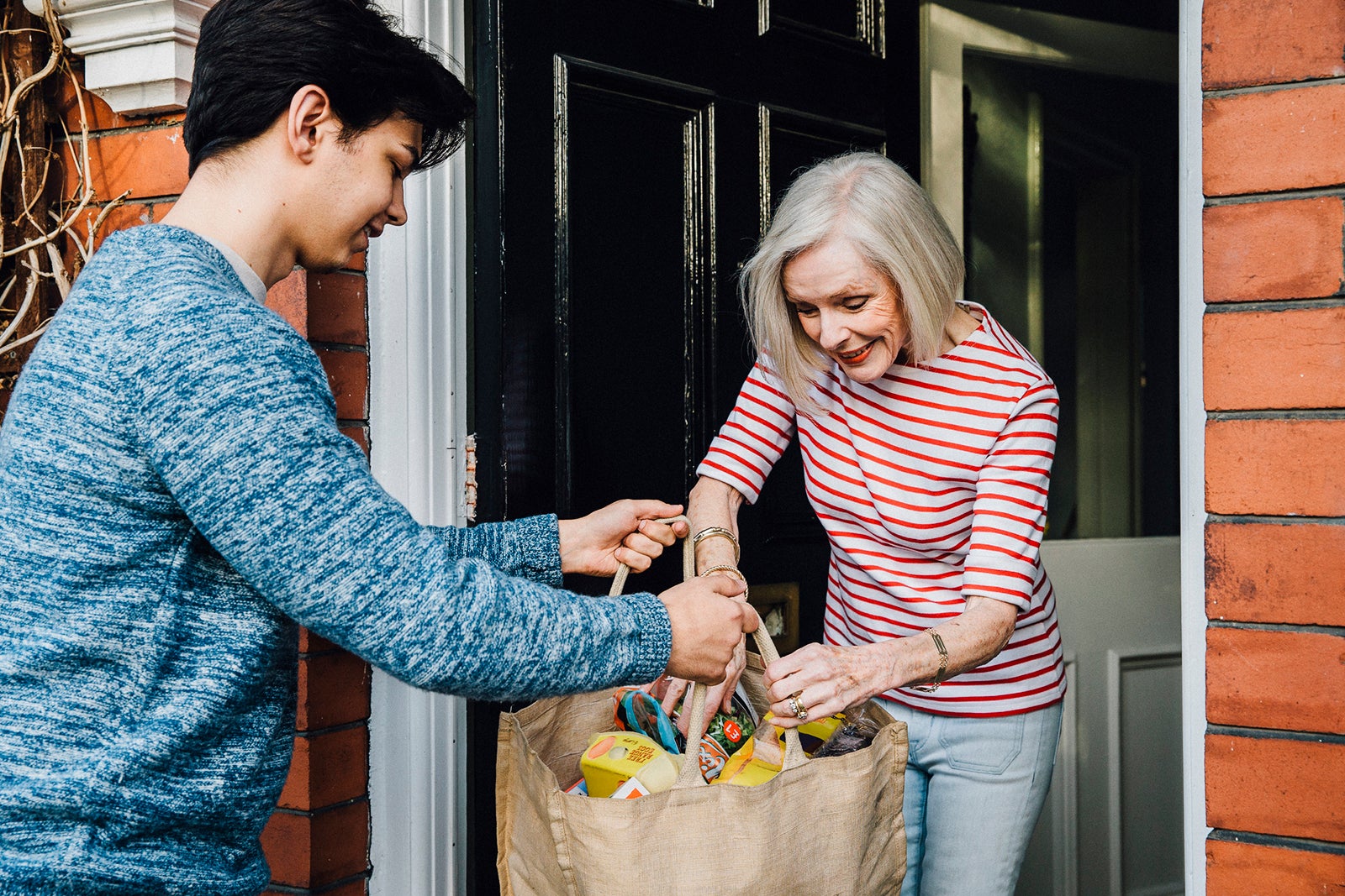 Delivering Groceries To The Elderly