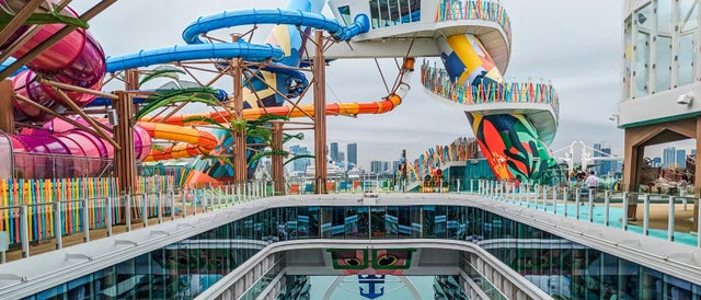 The 7 best cruise ship waterslides and watery fun zones - VoyageAround