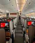 A review of Qantas' premium economy class on the Airbus A380 from Melbourne to Los Angeles