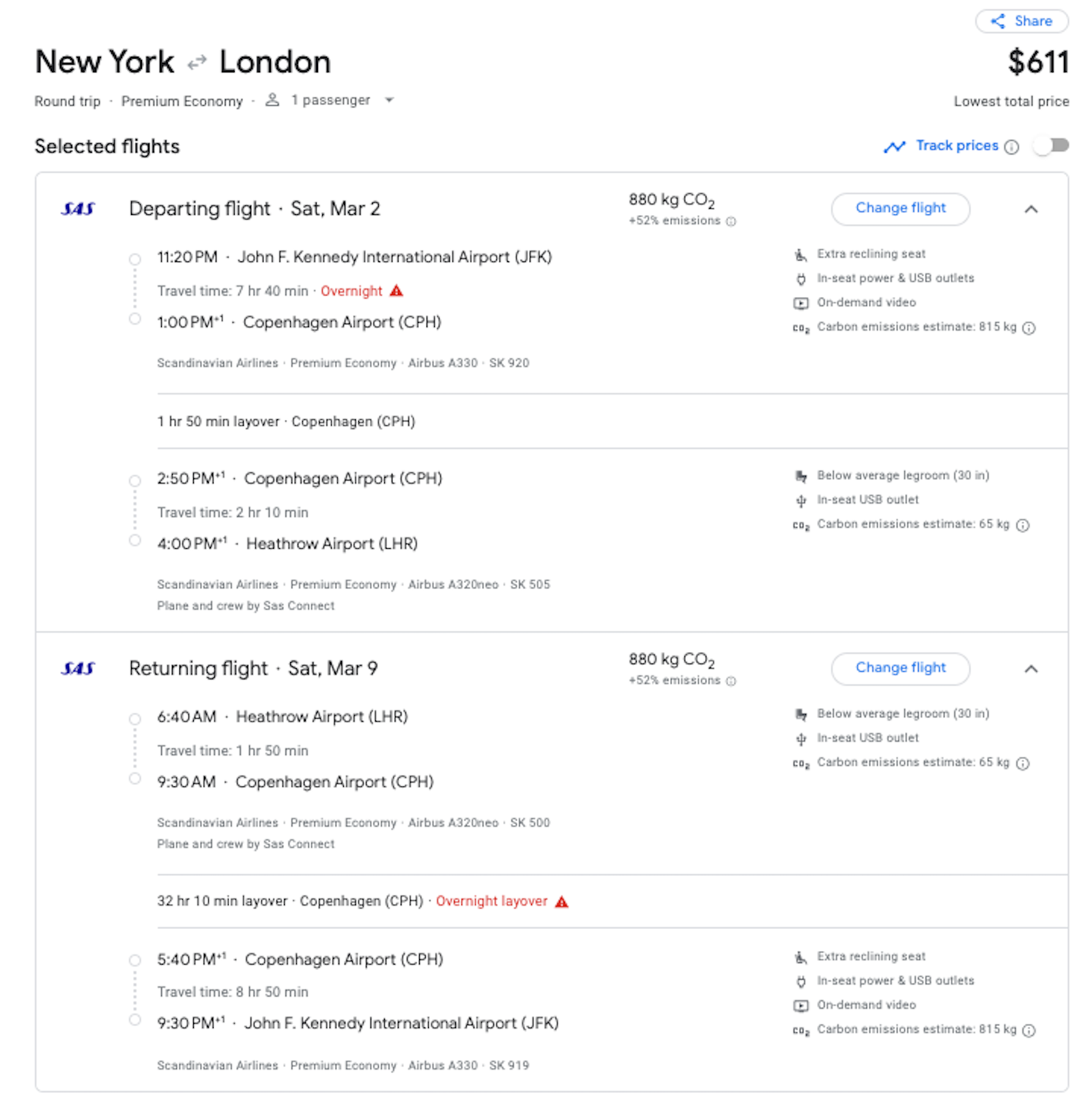 SAS offering spring premium economy deals to Europe The Points Guy