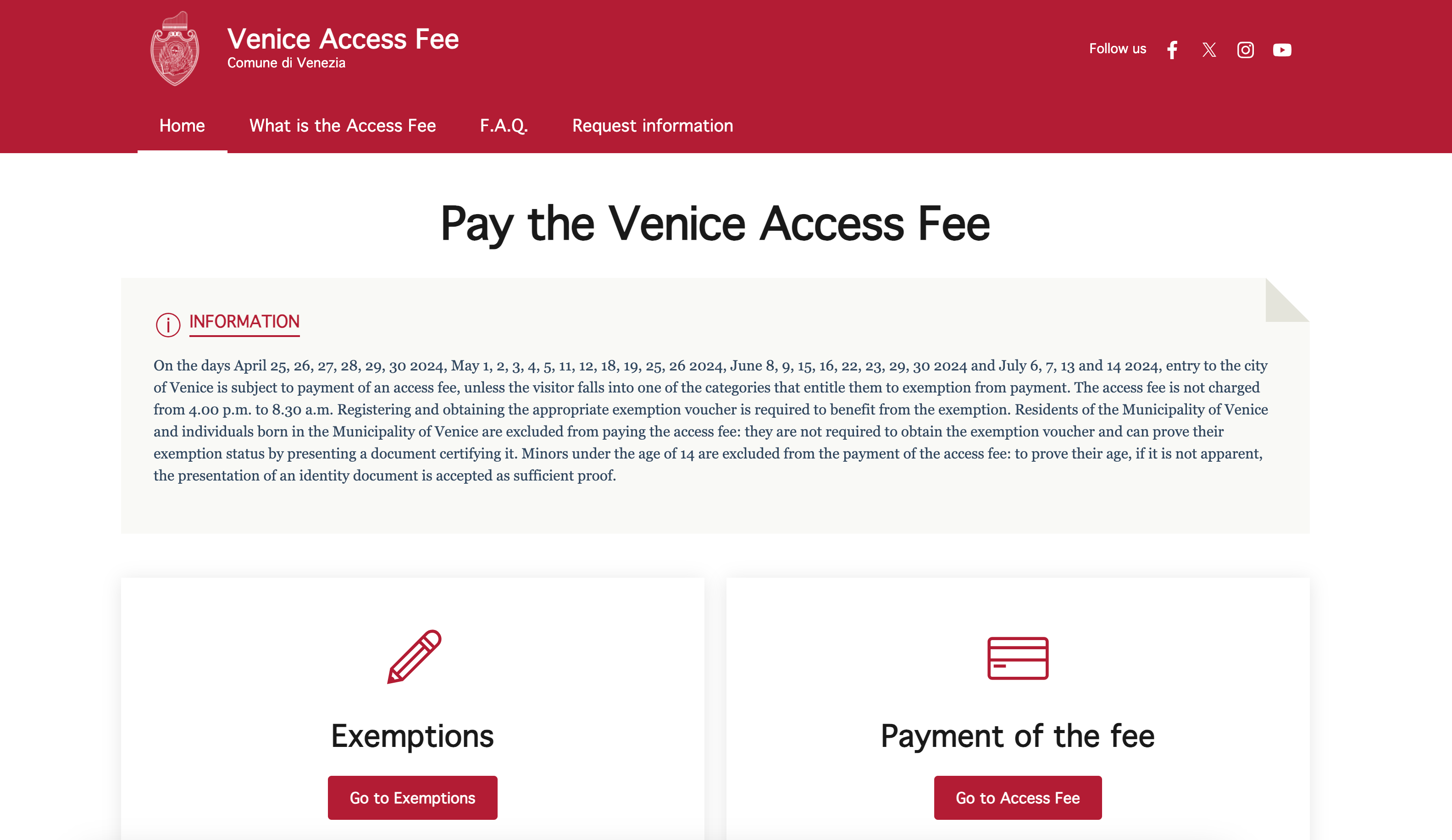 what is the venice tourist tax