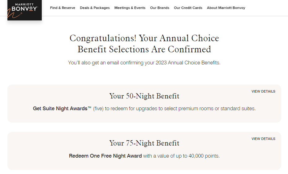 Marriott Choice Benefits are live How to select this annual perk The