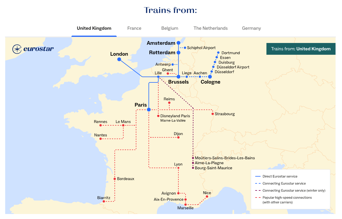 Book Eurostar train travel across Europe Everything you need to know