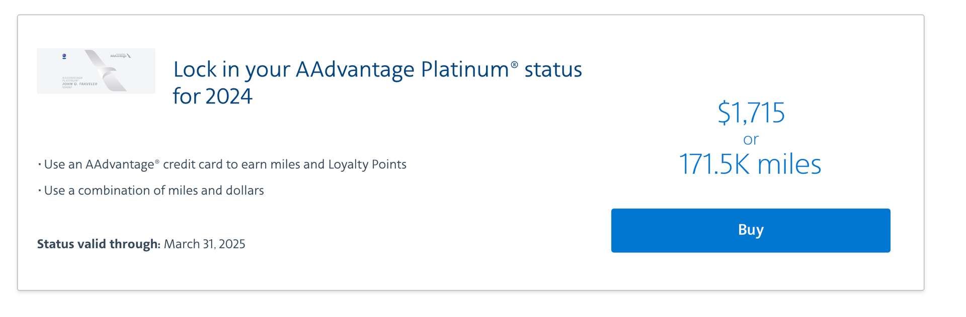 American Airlines buyup status offers Check yours now The Points Guy