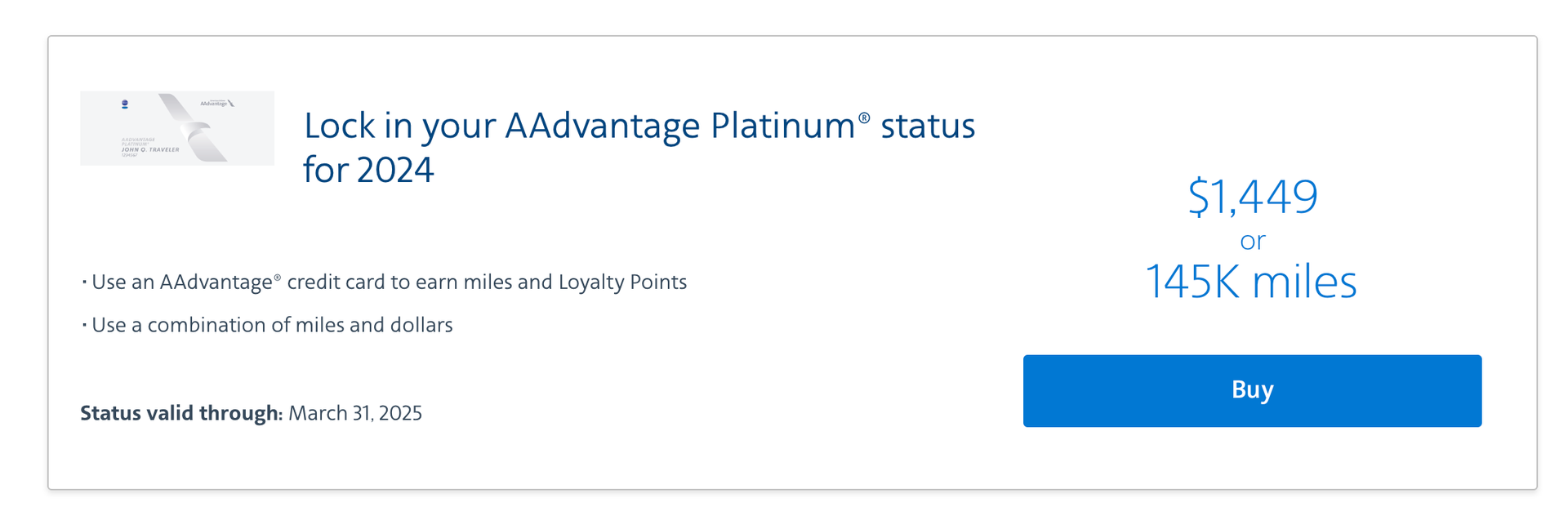 American Airlines buyup status offers Check yours now The Points Guy