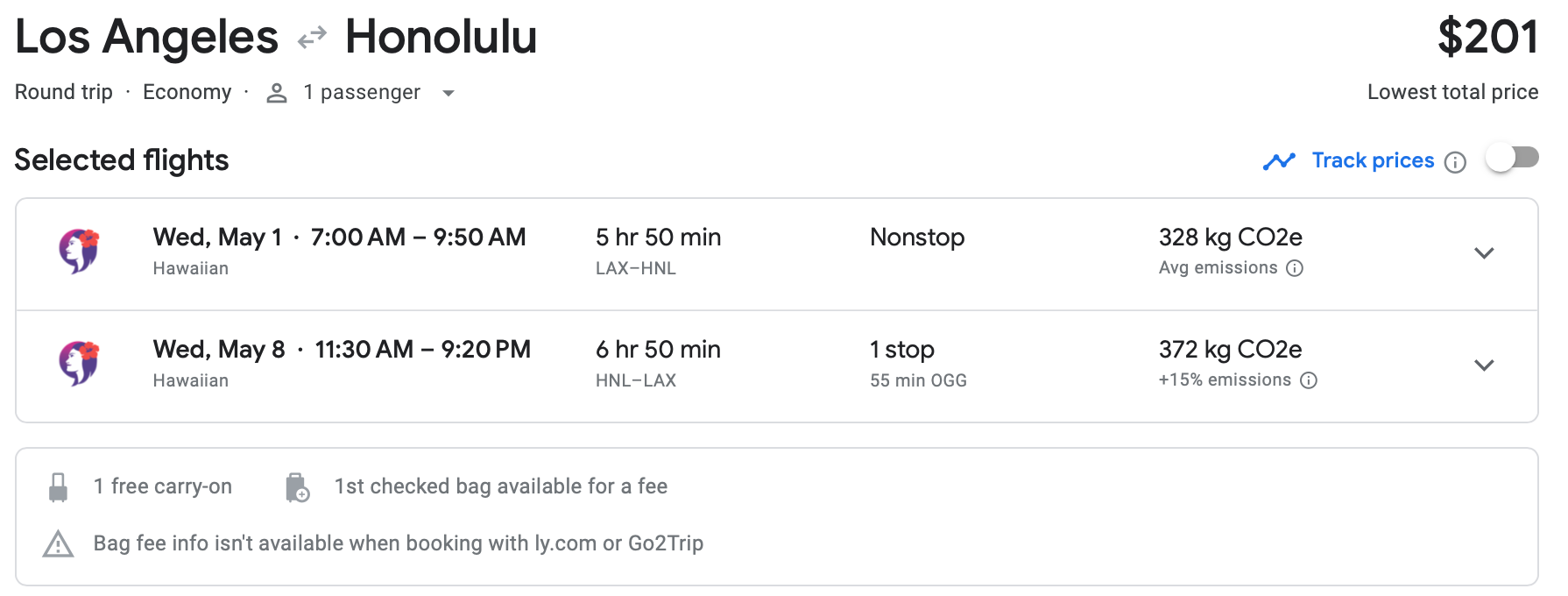 how expensive is trip to hawaii