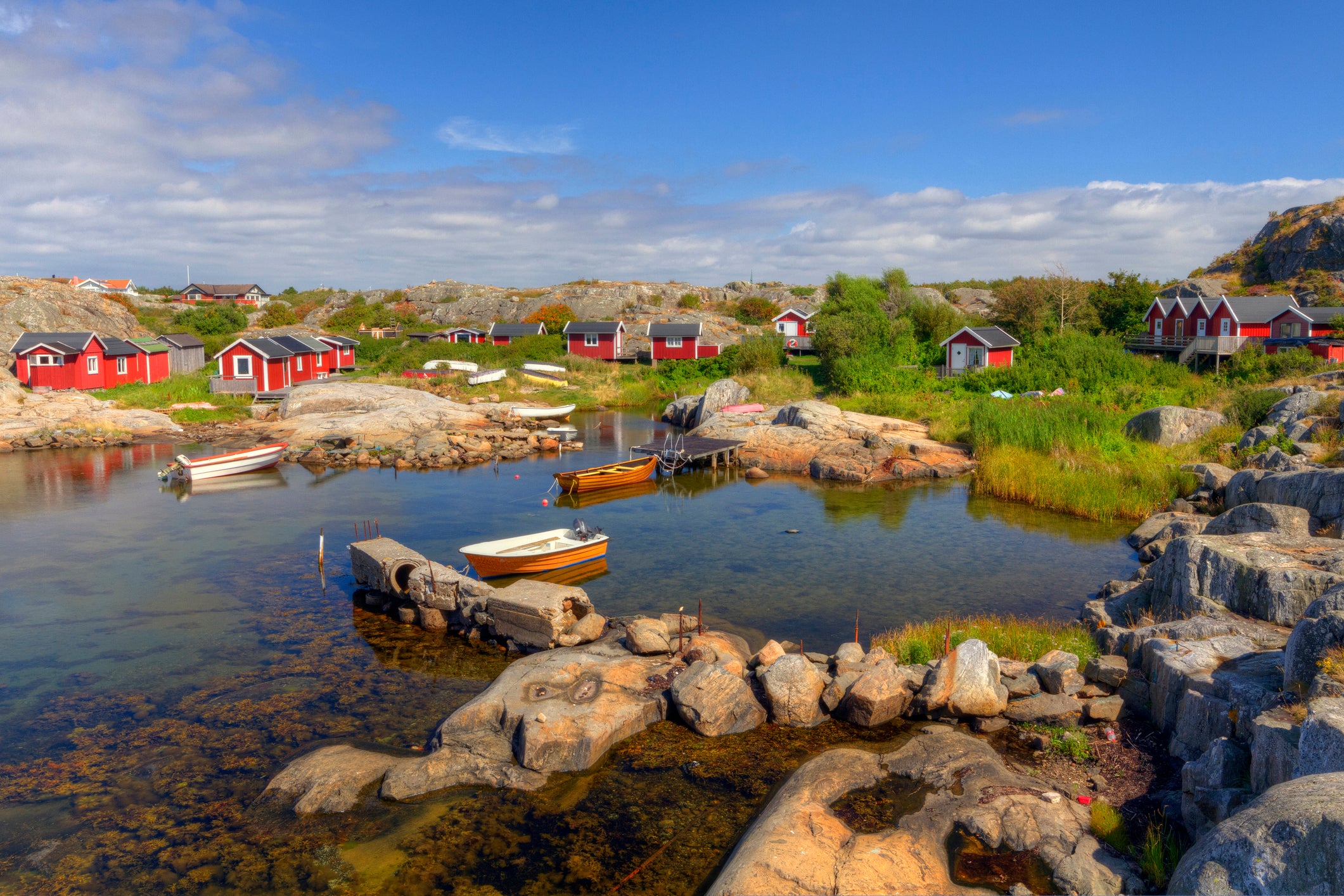 Fishing cove in Gothenburg archipelago, Sweden