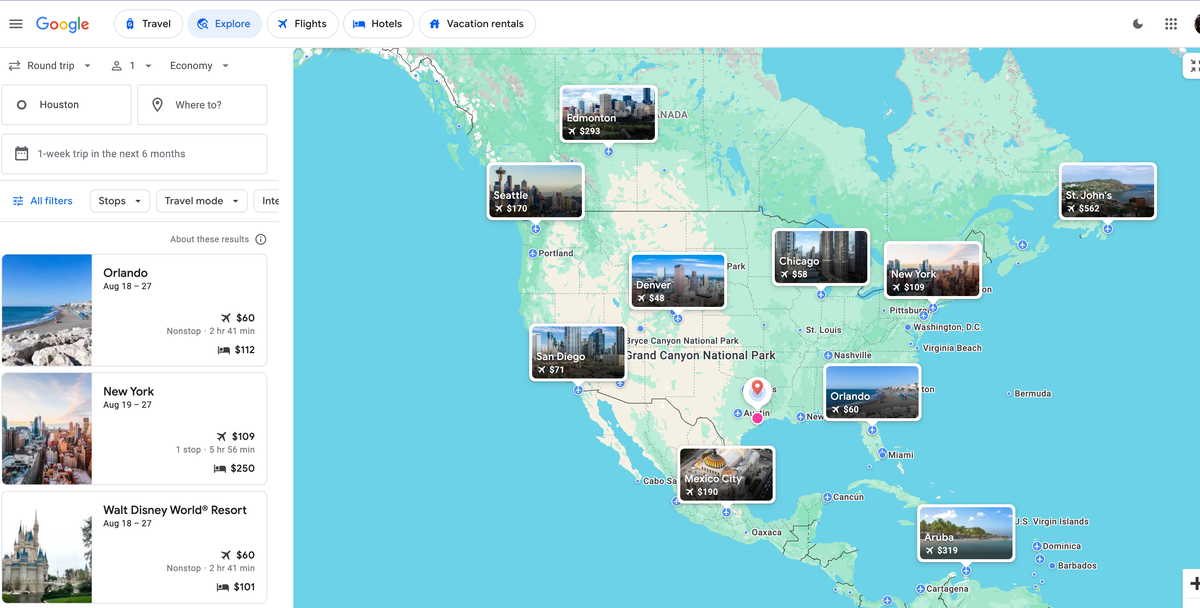 How to use Google Flights Explore to find cheap flights and hotel deals ...