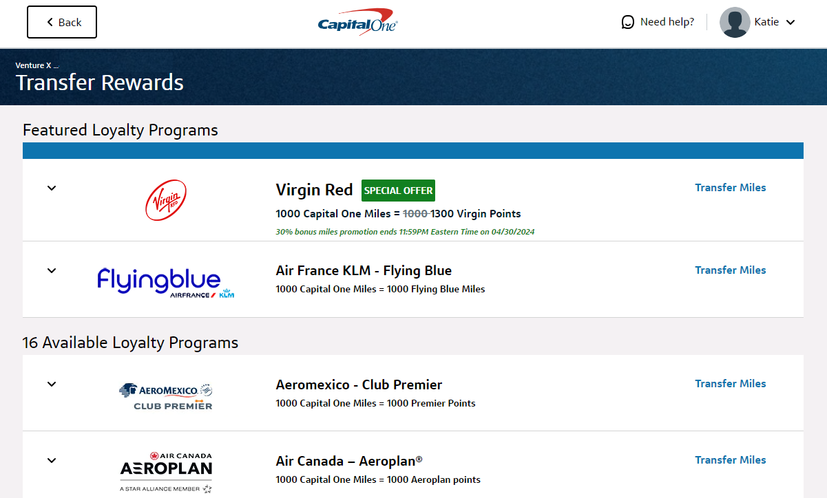 capital one visa journey