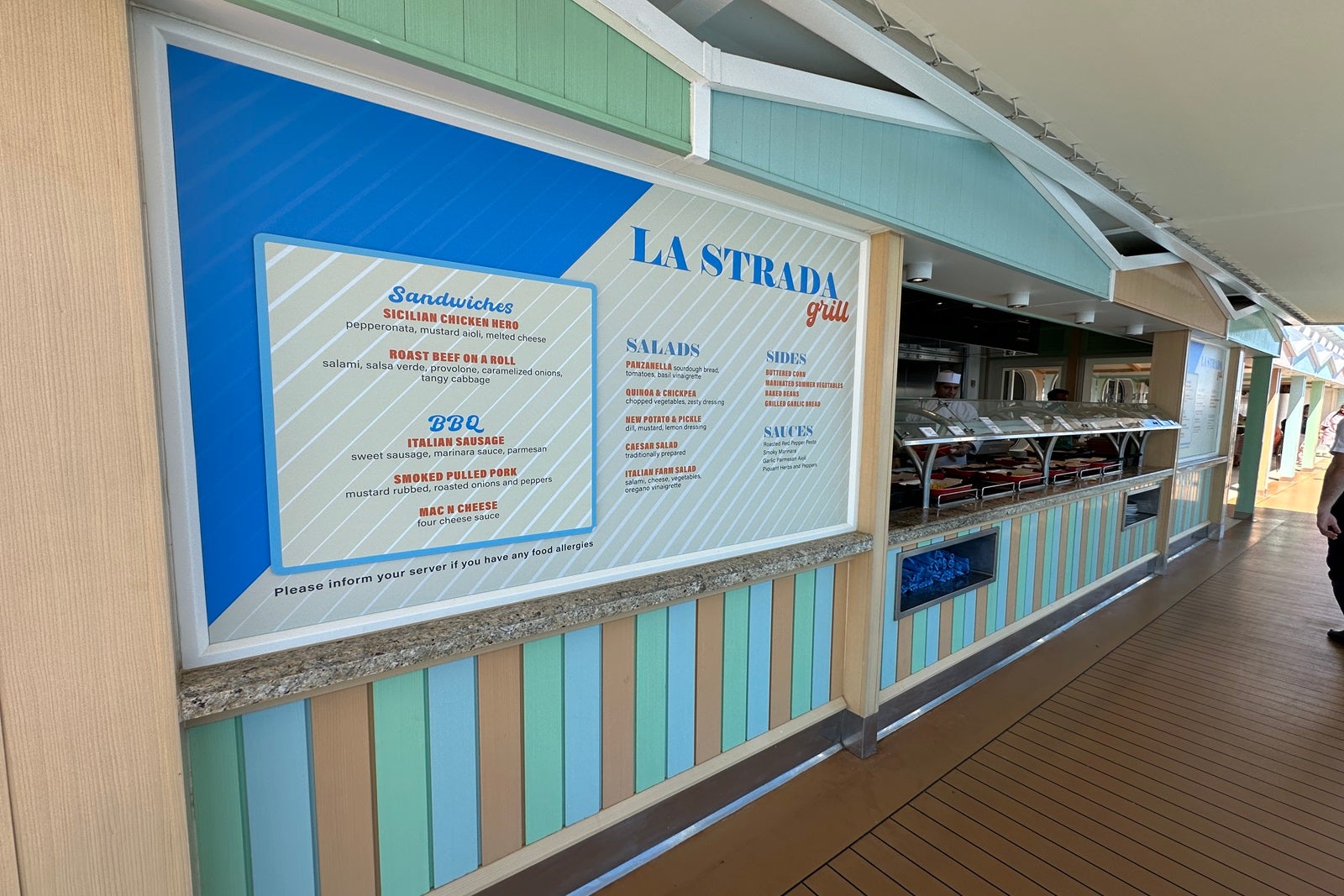 carnival cruise bar menu