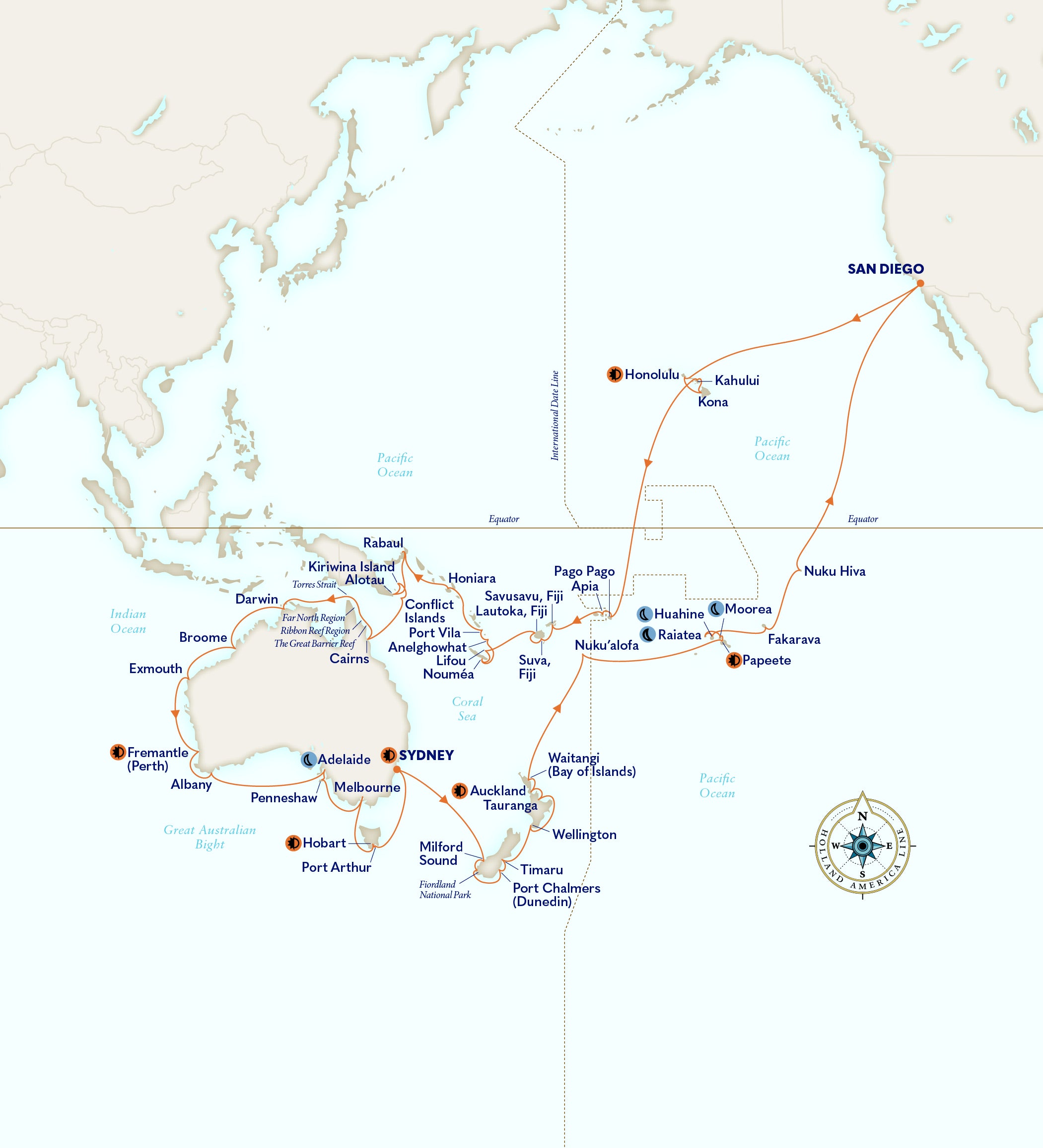 hawaii to melbourne cruise