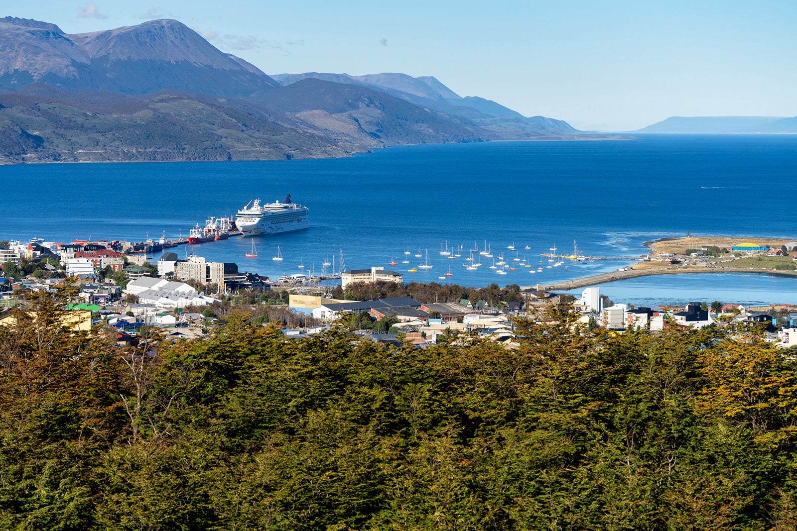 Ushuaia bay from Martial Glacier