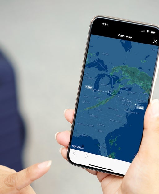New United app feature shows weather impacts with live radar and flight paths
