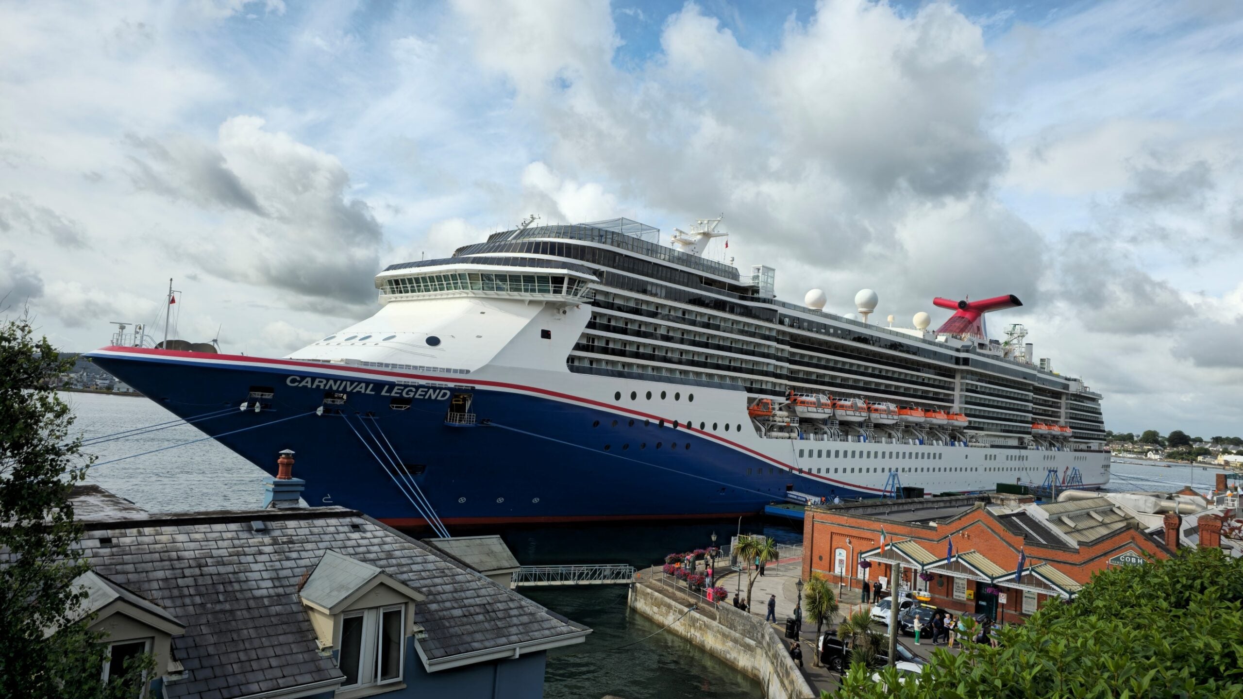 Carnival Legend docks in Cobh, Ireland