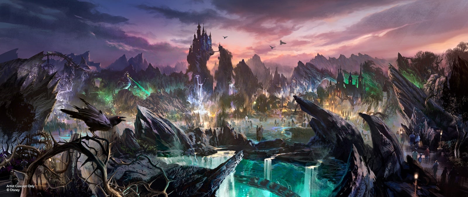 concept art for villians land coming to magic kindom