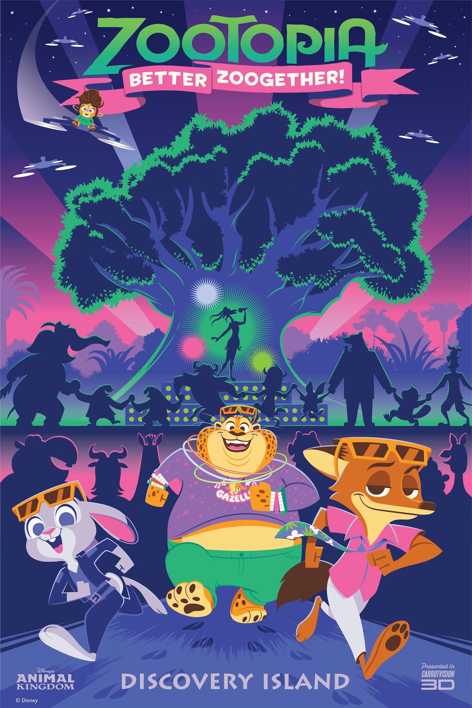 poster for zootopia show in animal kindgom