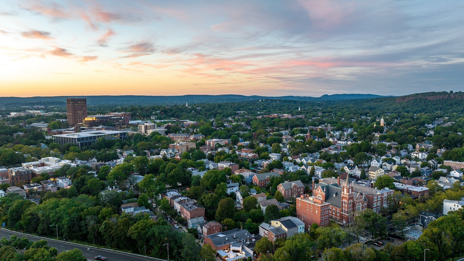 New Haven Connecticut Aerial View