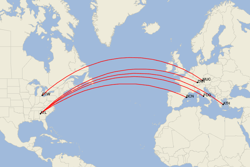 Delta Unveils 12 New And Expanded Transatlantic Routes As Part Of Map 2