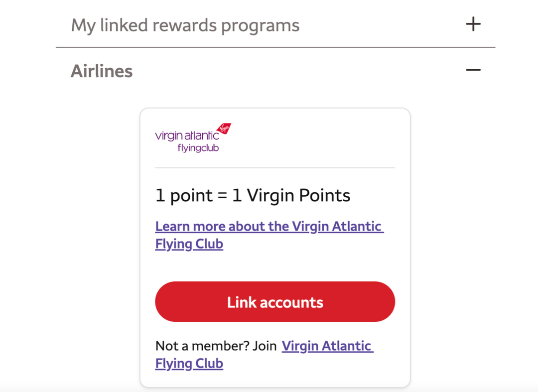New partnership Transfer Wells Fargo Rewards points to Virgin Atlantic