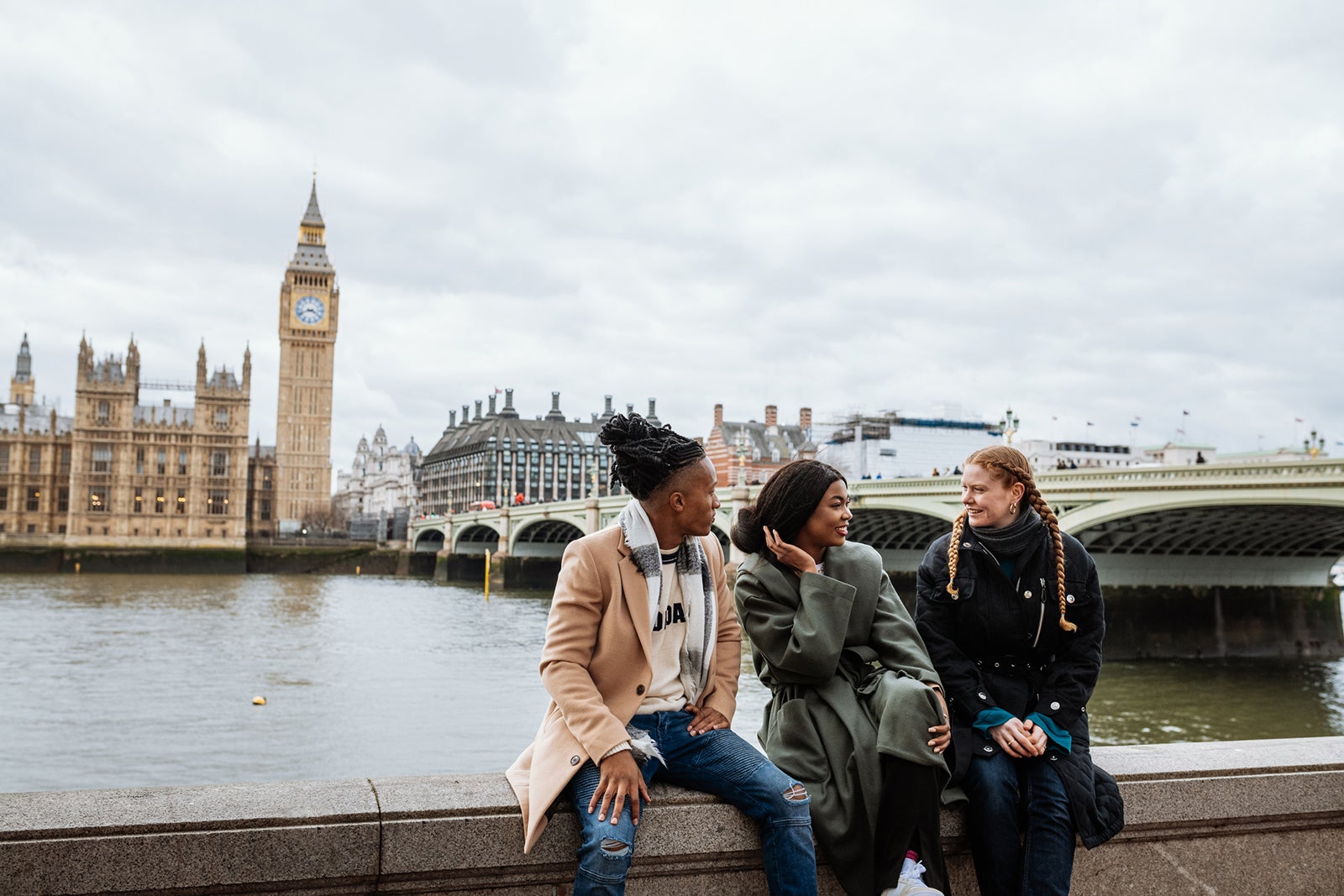 Young multi-ethnic tourist in London