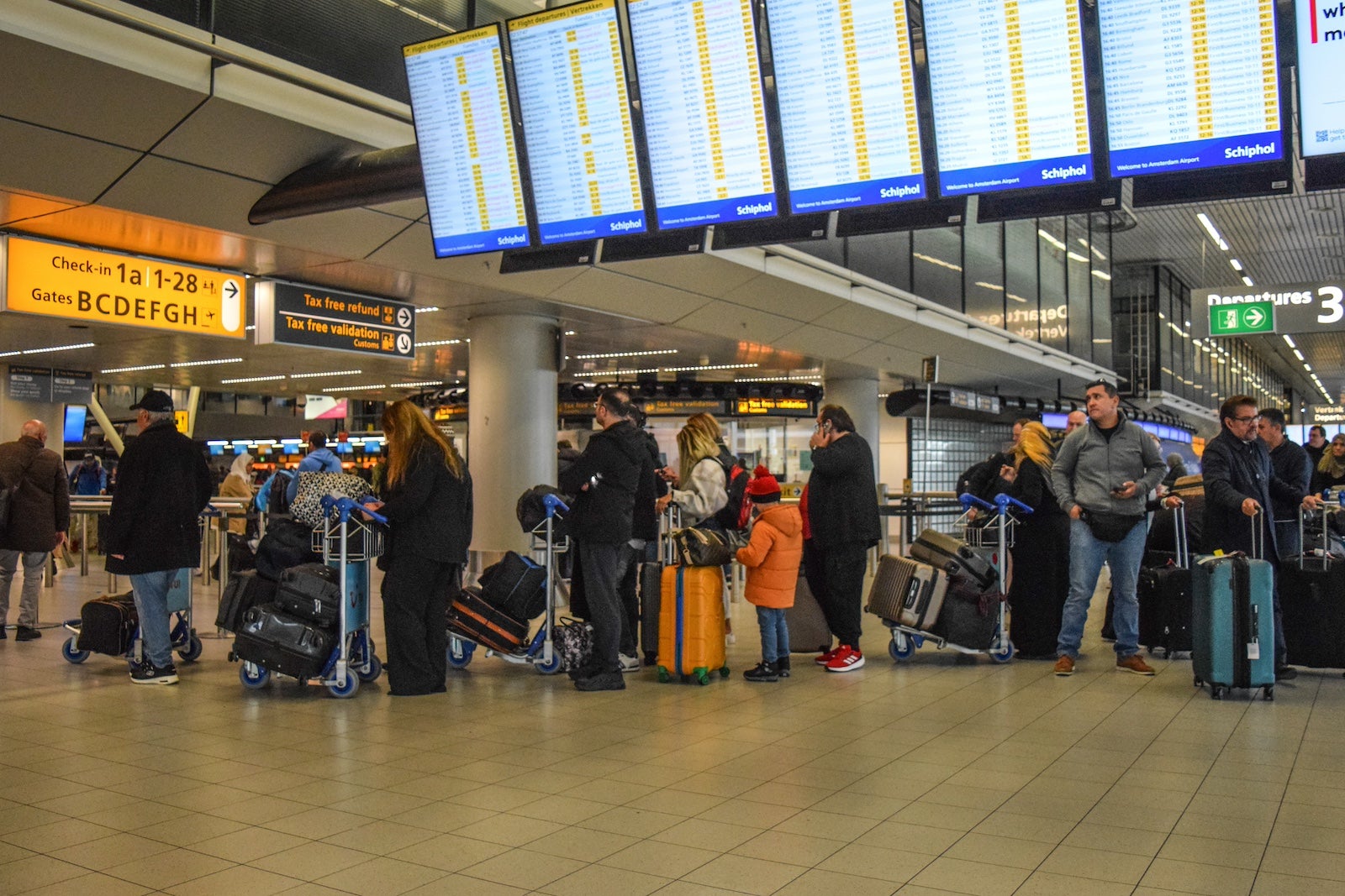 Dozens of flights canceled again due to stormy weather in Amsterdam