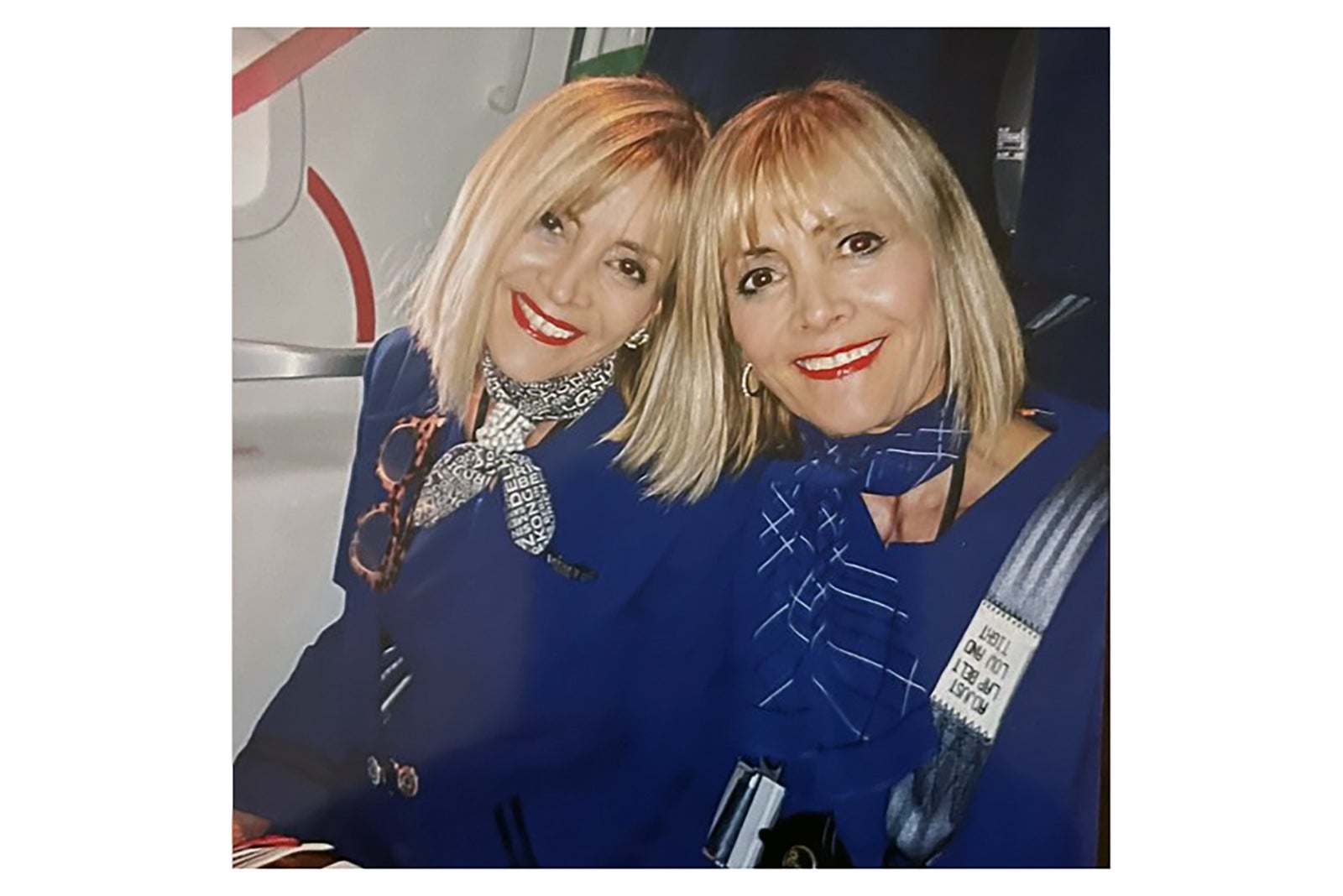 You are not seeing double: These twin flight attendants love working collectively