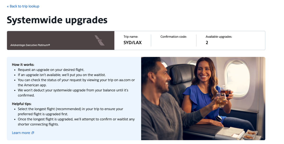 Systemwide How to use American Airlines systemwide upgrades - VoyageAround