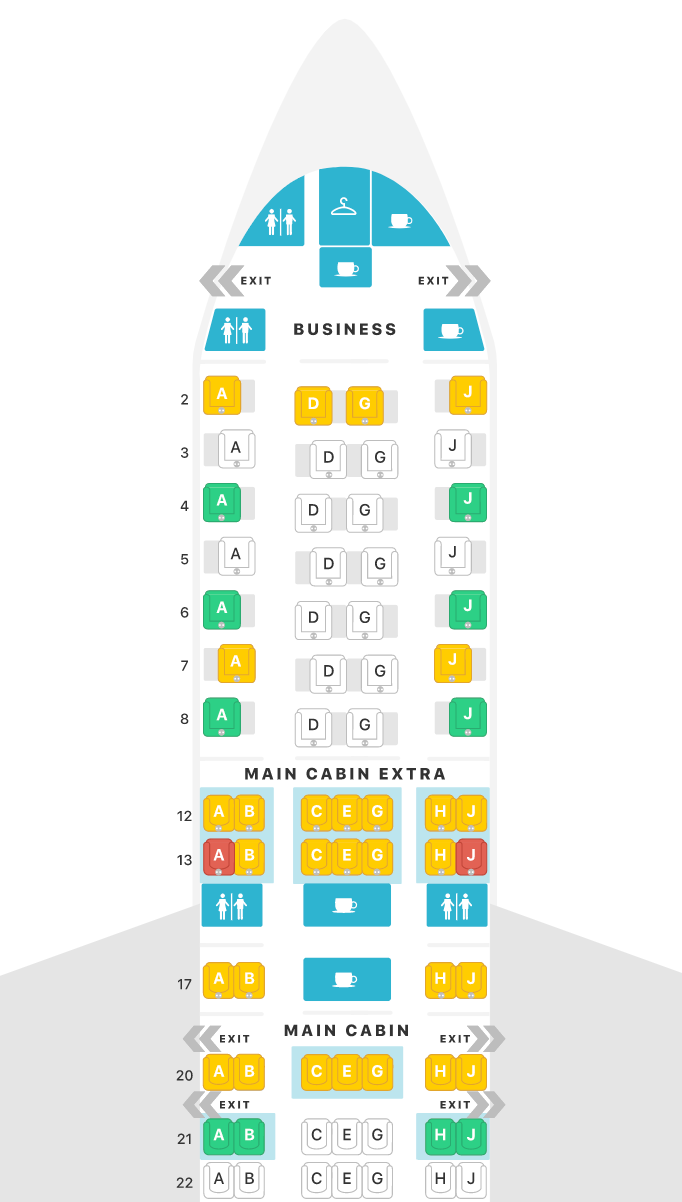 Airline Seating Charts airlinespolicyhub-blog