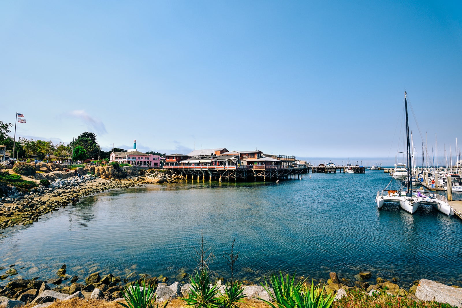 View from Monterey Docks to the Old Fisherman's Wharf - California, USA