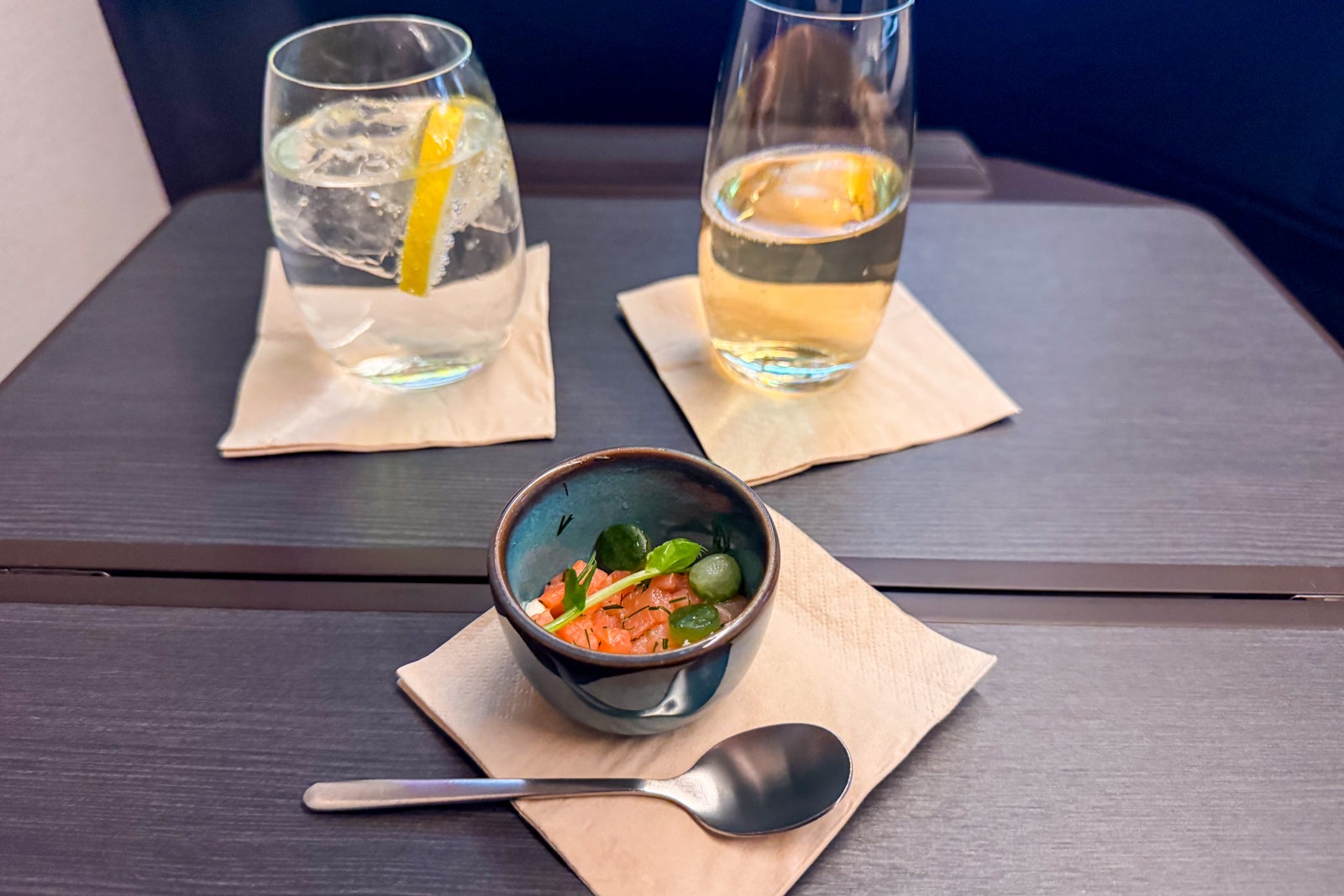 20250317 Cathay Pacific Aria Suite Erosen meal drinks apps