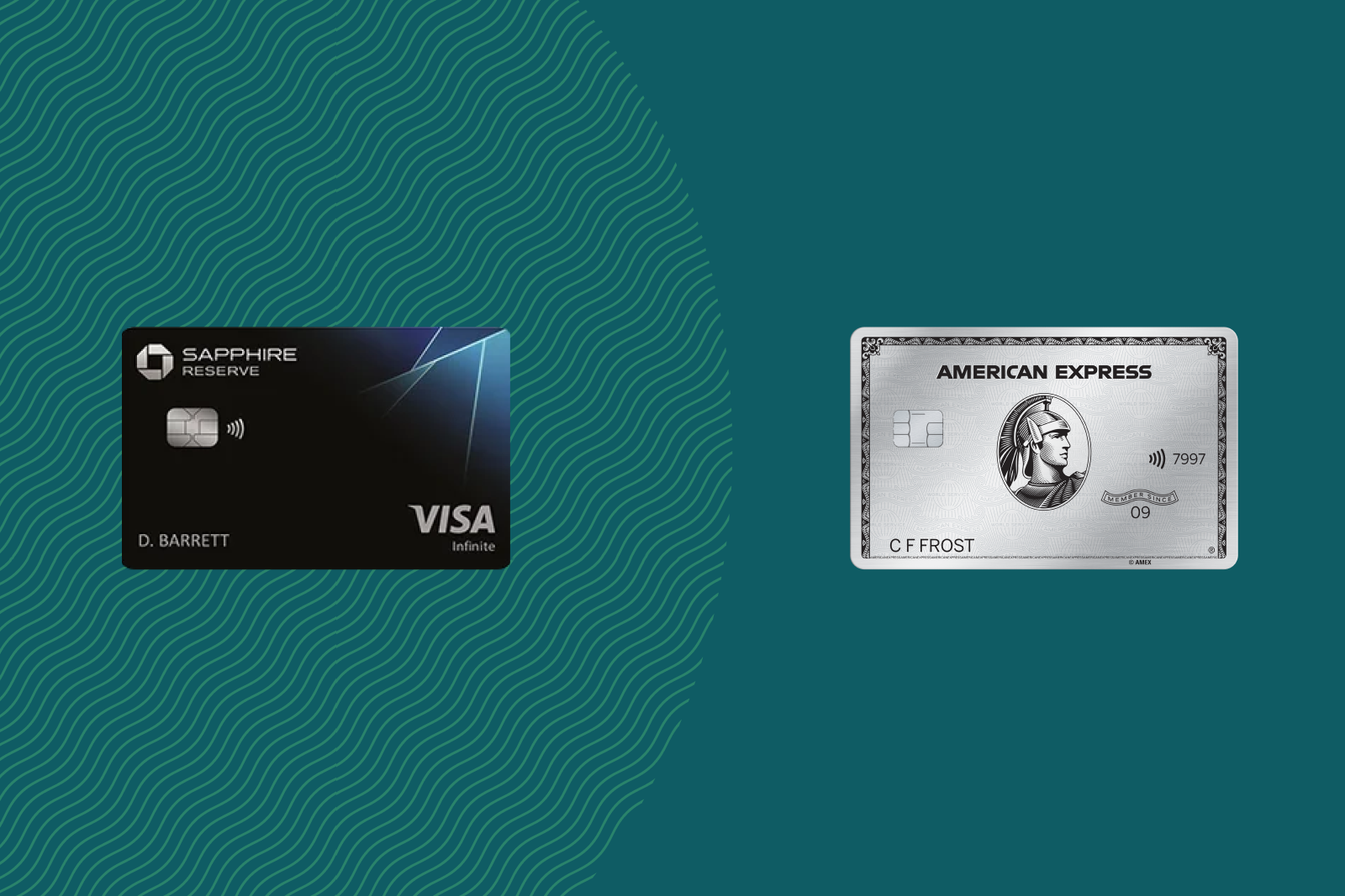 Chase Sapphire Reserve and Amex Platinum cards comparison