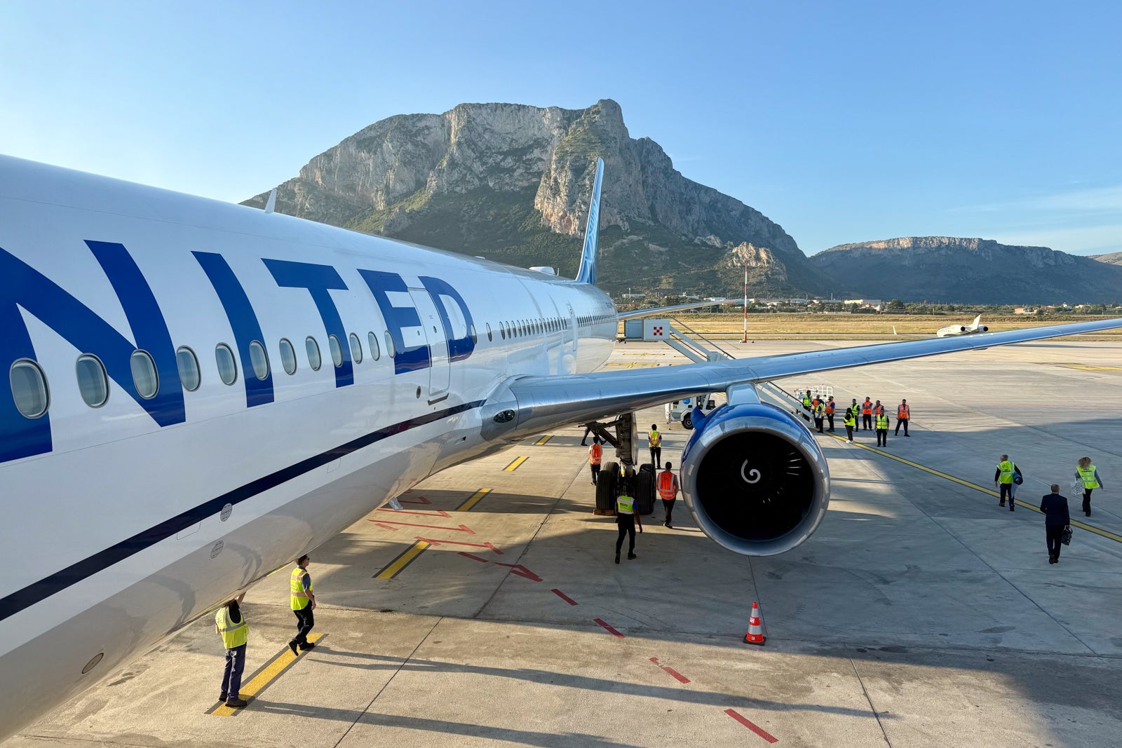 The race to Sicily begins as United's latest inaugural flight lands in ...