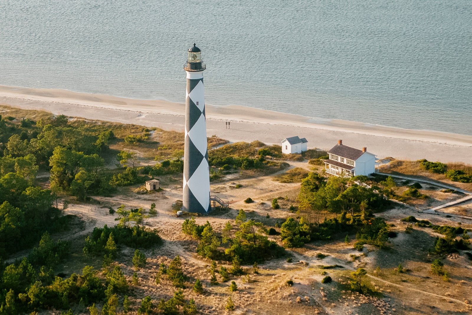 Cape Lookout Lighthouse at Cape Lookout National Seashore in Outer Banks North Carolina Jared Lloyd
