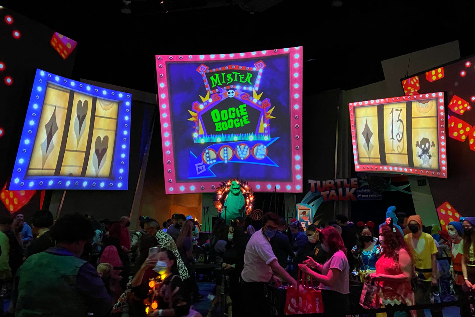 Disneyland Oogie Boogie Bash Animation Building Treat Trail