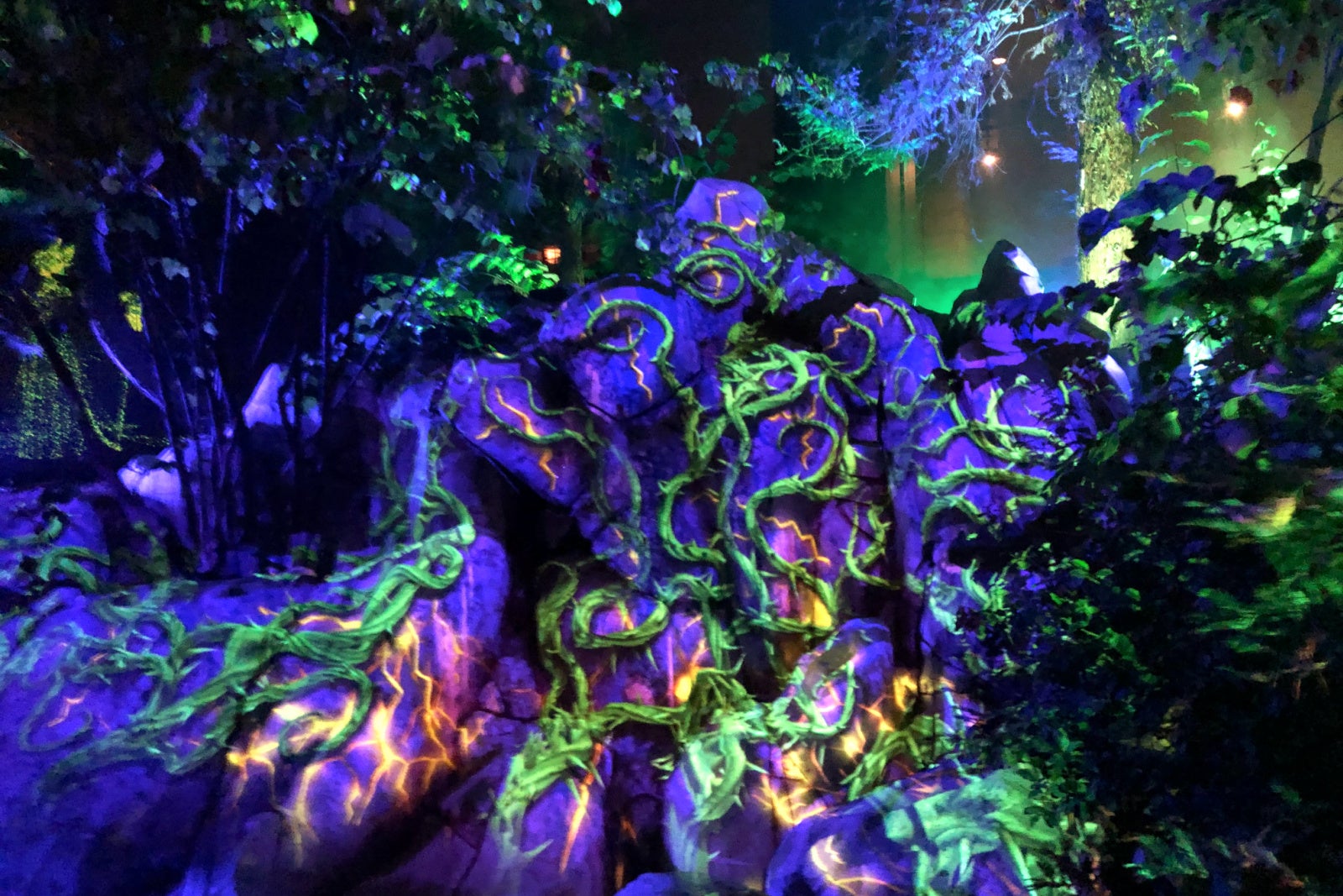 Disneyland Oogie Boogie Bash Villains Grove Lighting